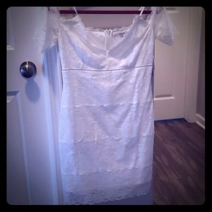 SOLD Guess white lace dress sz L